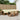 Set de canapele de exterior 7 buc. Natural și Crem Poliester