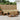 Set de canapele de exterior 7 buc. Natural și Bej Poliester