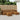 Set de canapele de exterior 6 buc. natural