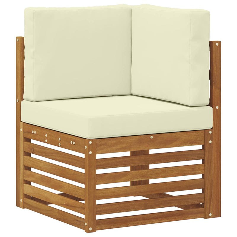 Set de canapele de exterior 5 buc. Natural și Crem