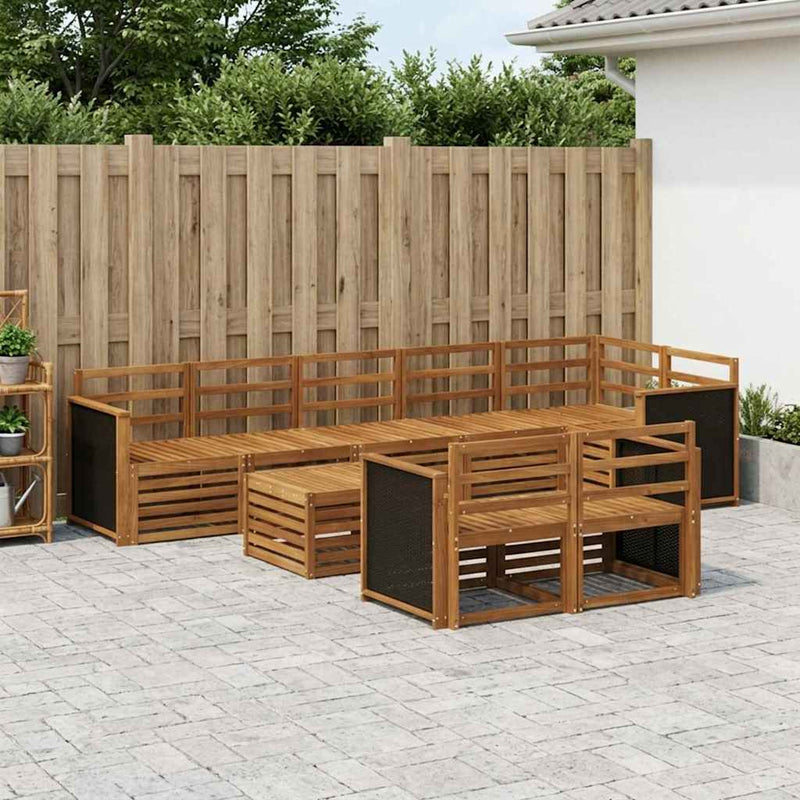 Seturi de canapele Lemn Solid de Acacia
