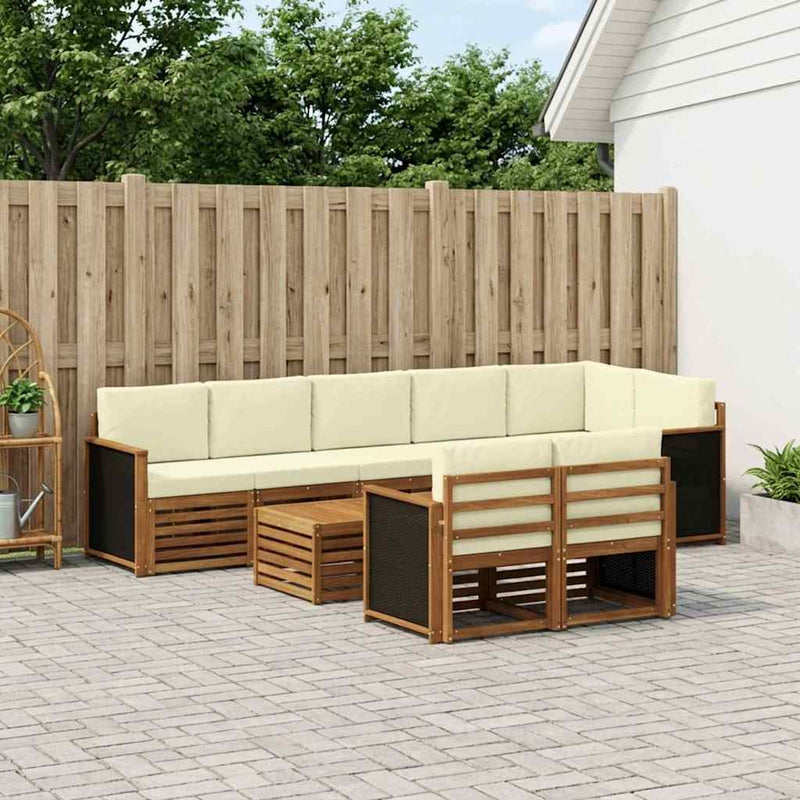 Seturi de canapele Lemn Solid de Acacia