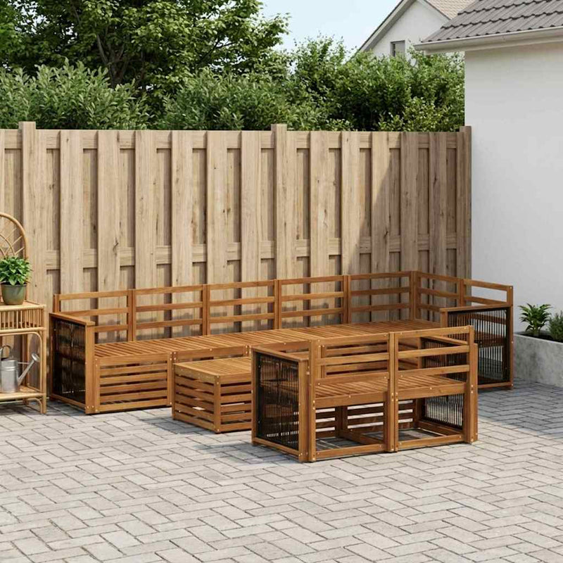 Seturi de canapele Lemn Solid de Acacia
