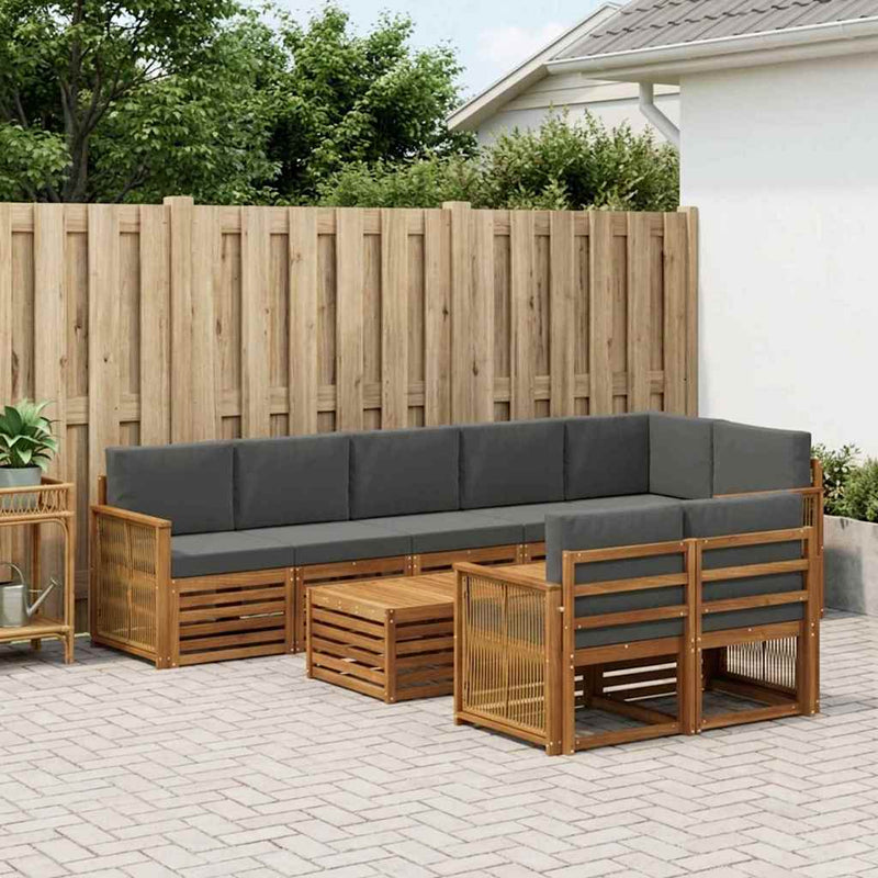 Seturi de canapele Lemn Solid de Acacia