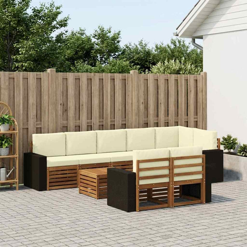 Seturi de canapele Lemn Solid de Acacia