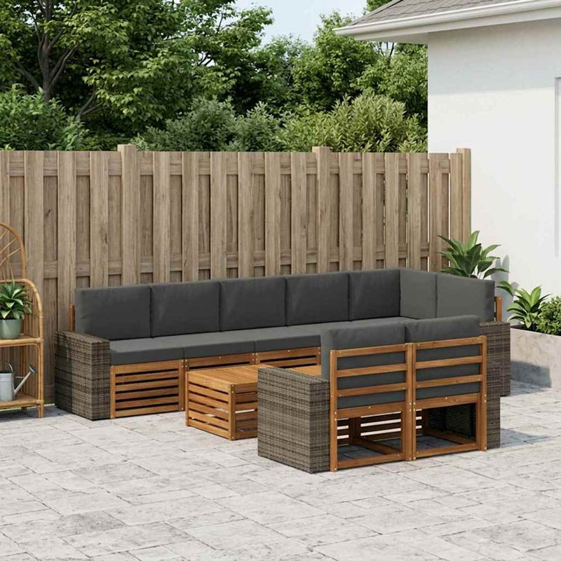Seturi de canapele Lemn Solid de Acacia