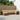 Set de canapele de exterior 6 buc. natural