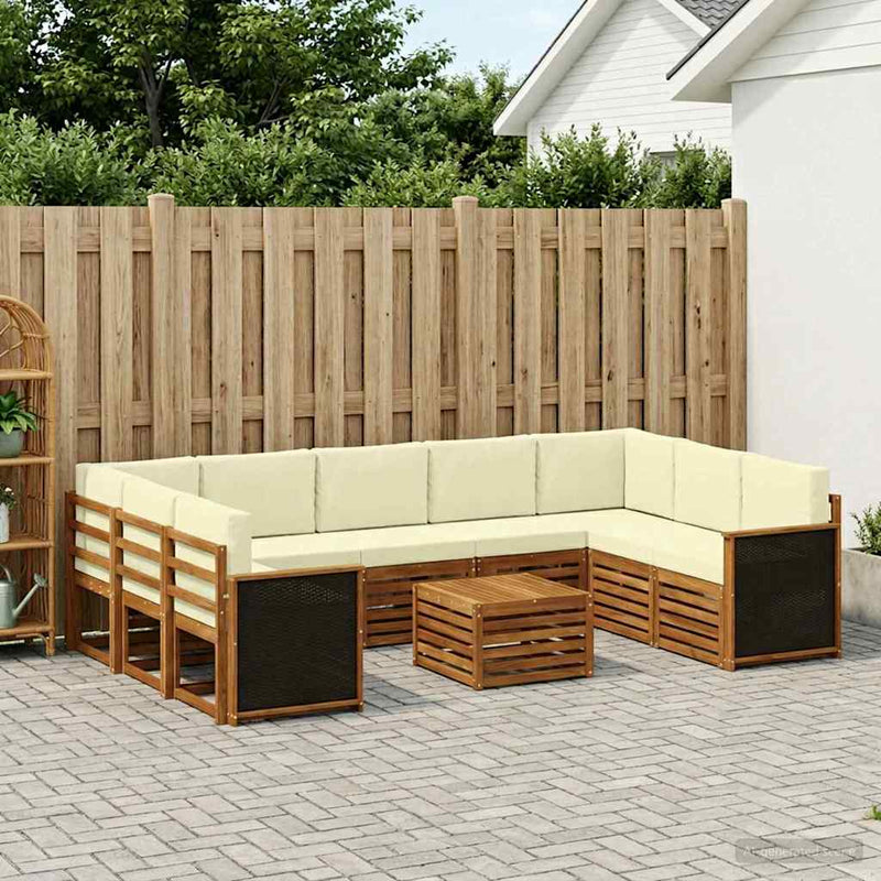 Seturi de canapele Lemn Solid de Acacia