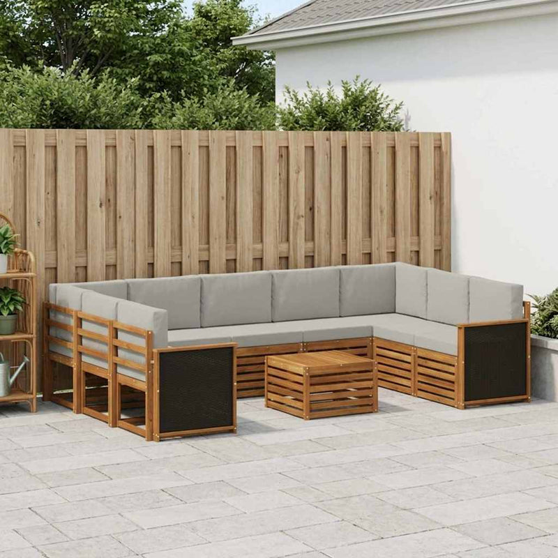 Seturi de canapele Lemn Solid de Acacia