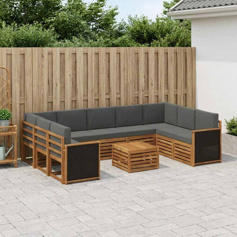 Seturi de canapele Lemn Solid de Acacia