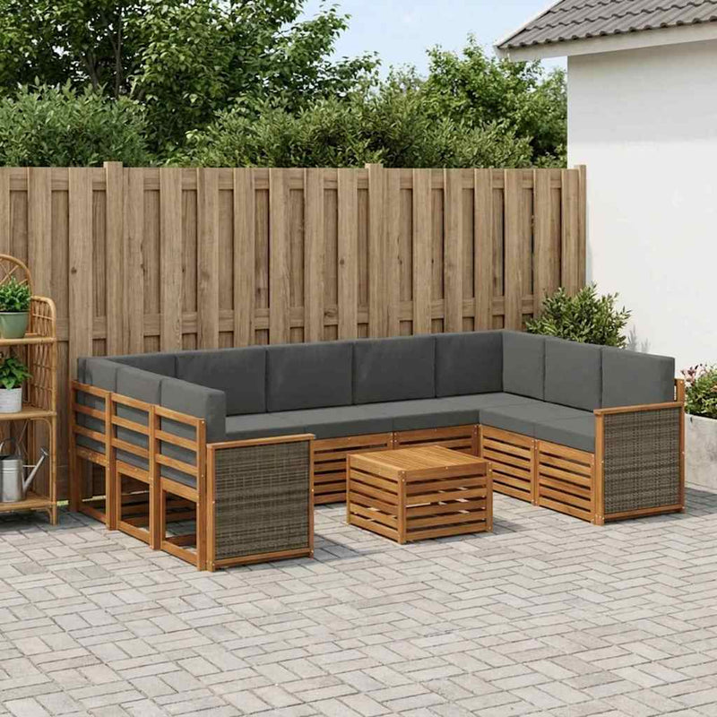 Seturi de canapele Lemn Solid de Acacia