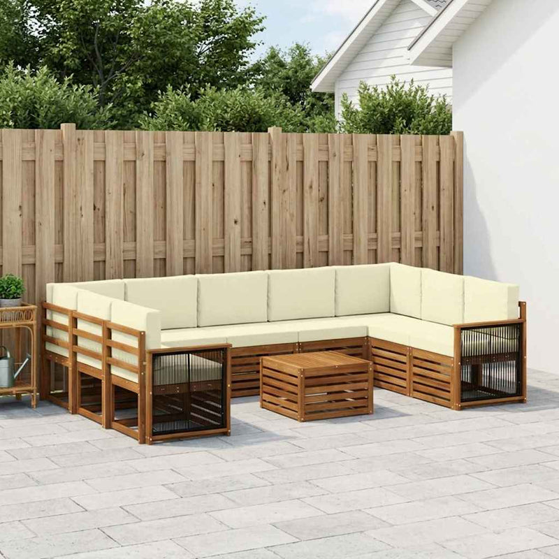 Seturi de canapele Lemn Solid de Acacia