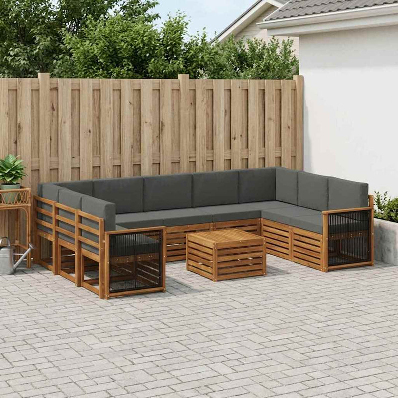 Seturi de canapele Lemn Solid de Acacia