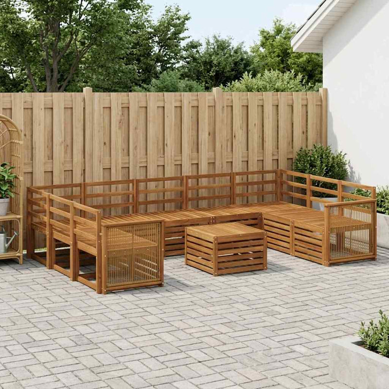 Seturi de canapele Lemn Solid de Acacia