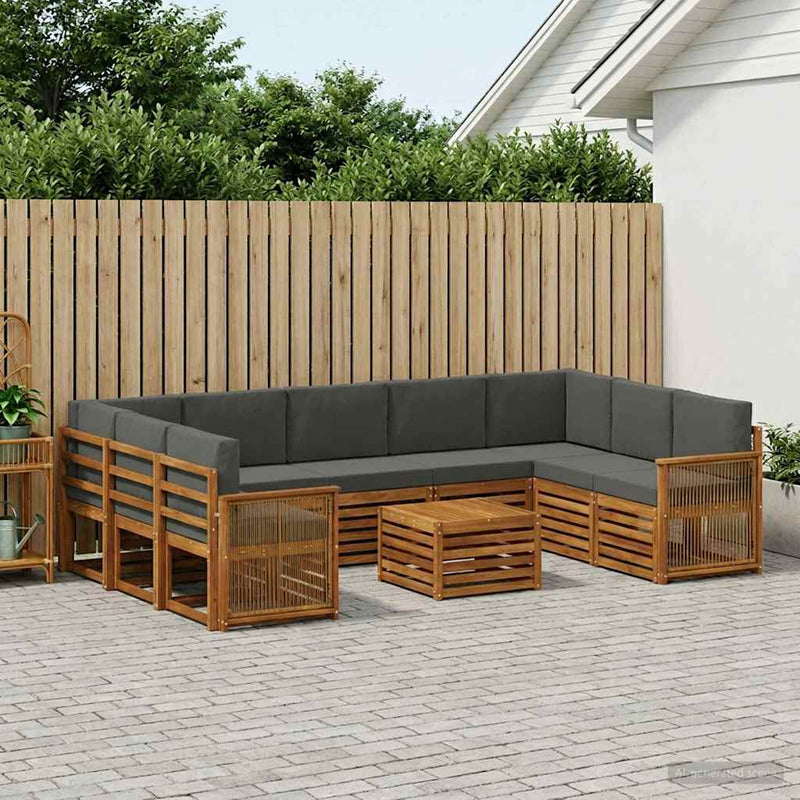 Seturi de canapele Lemn Solid de Acacia