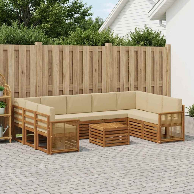 Seturi de canapele Lemn Solid de Acacia