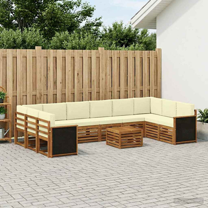 Set de canapele de exterior 8 buc.