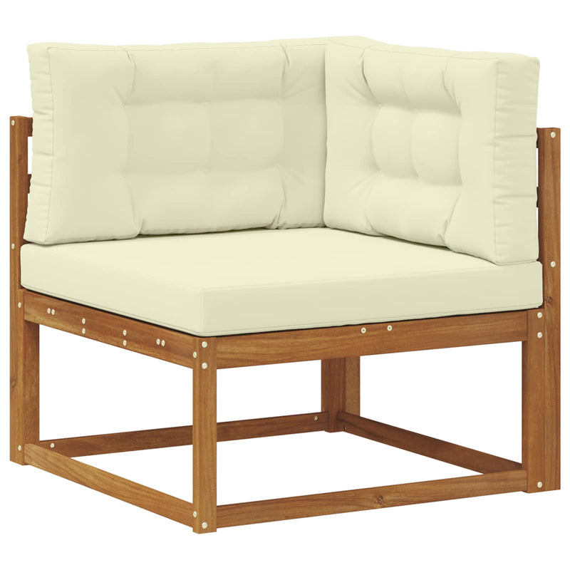 Set de canapele de exterior 9 buc. Natural și Crem