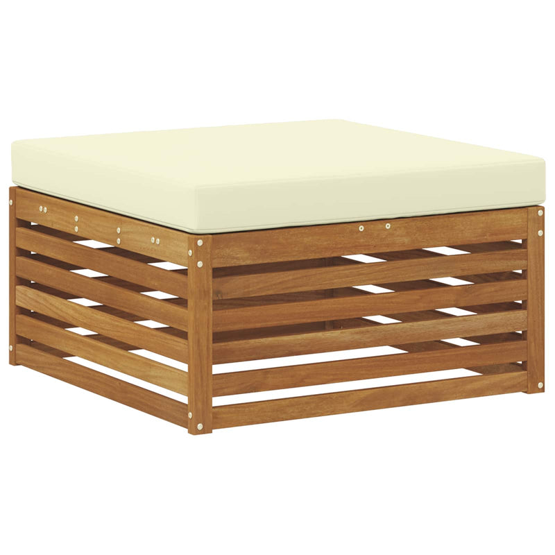Set de canapele de exterior 4 buc. Natural și Crem