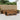 Set de canapele de exterior 7 buc. natural