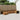 Set de canapele de exterior 7 buc. natural