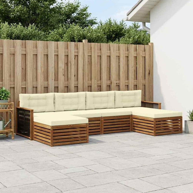 Set de canapele de exterior 6 buc. Lemn Solid de Acacia