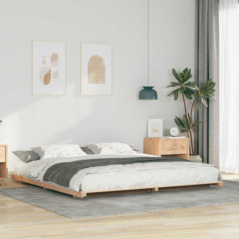 Cadru de pat Maro 180 x 220 cm Lemn de pin masiv