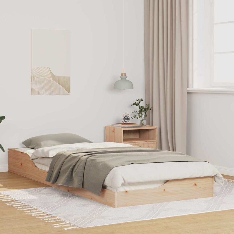 Cadru de pat Maro 100 x 220 cm Lemn de pin masiv