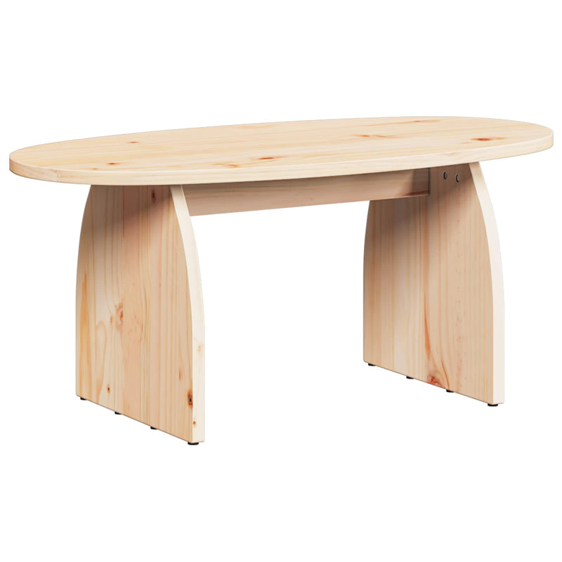 Masă de cafea Maro 80 x 40 x 35 cm Lemn de pin masiv