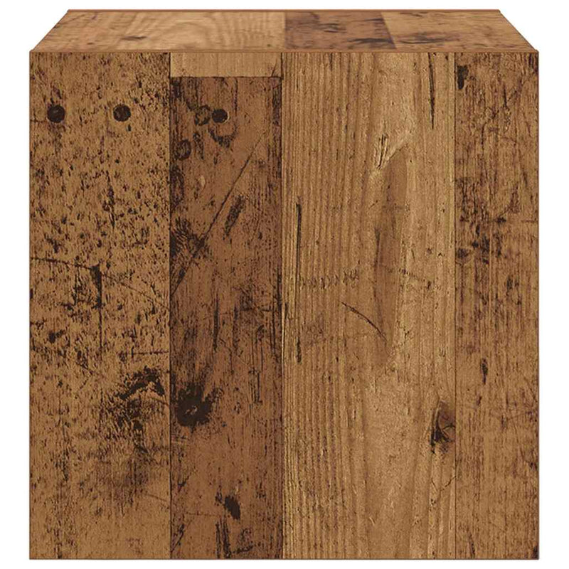 Dulap de perete 2 buc. Lemn vechi 37 x 37 x 37 cm