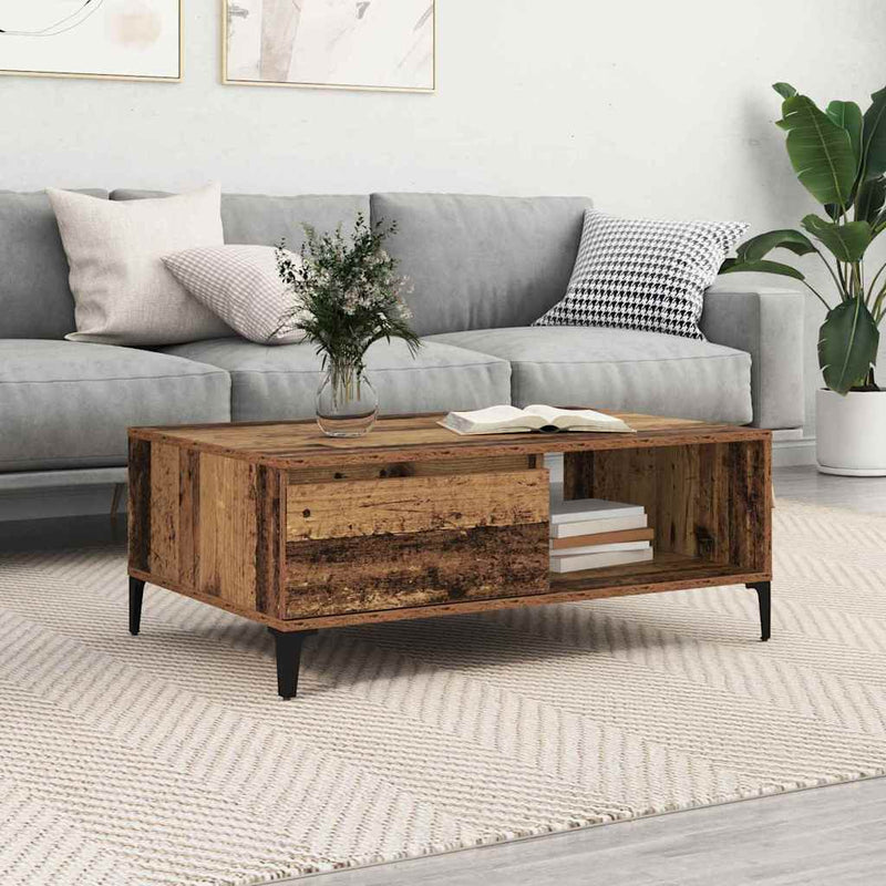 Masă de cafea Lemn vechi 90 x 60 x 35 cm Lemn prelucrat