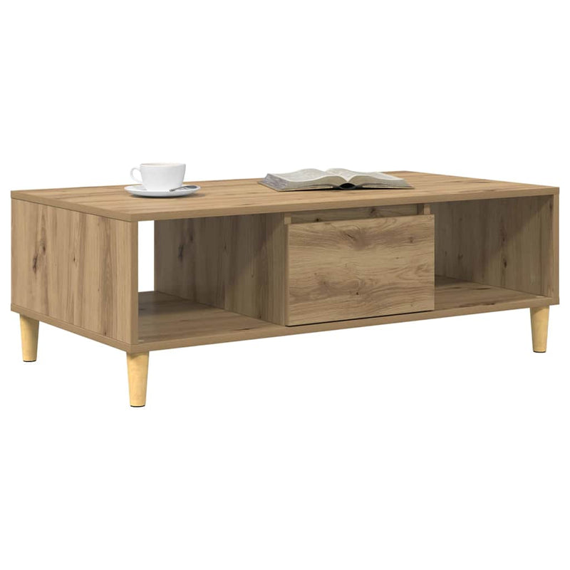 Masă de cafea Stejar Artizanal 102 x 55 x 35 cm Lemn prelucrat