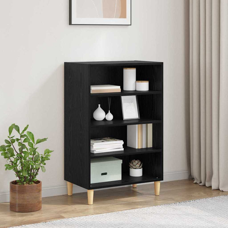 Bufet Stejar Negru 57 x 35 x 89.5 cm Lemn prelucrat