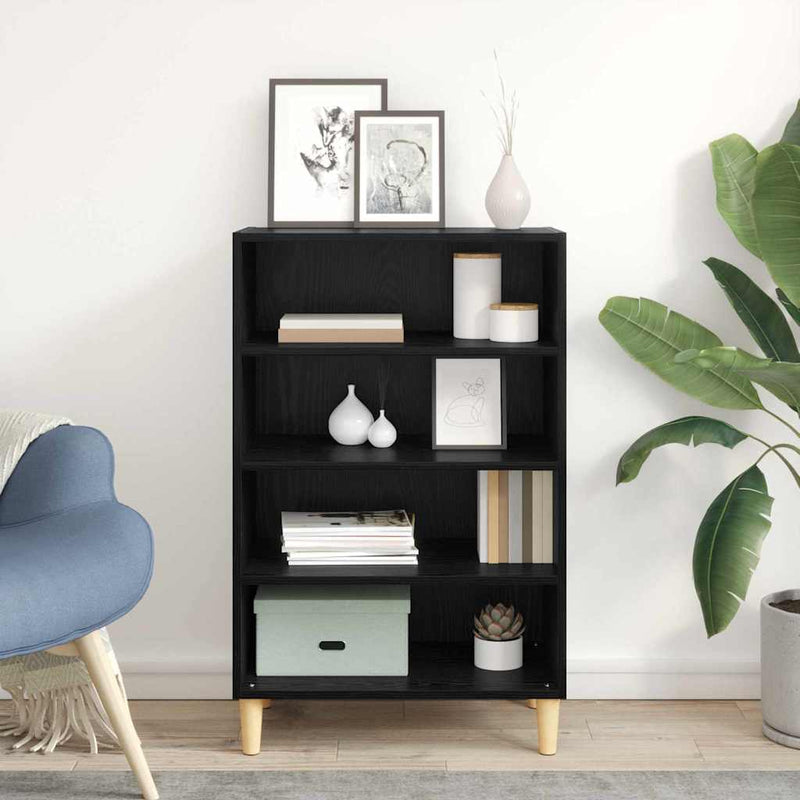 Bufet Stejar Negru 57 x 35 x 89.5 cm Lemn prelucrat