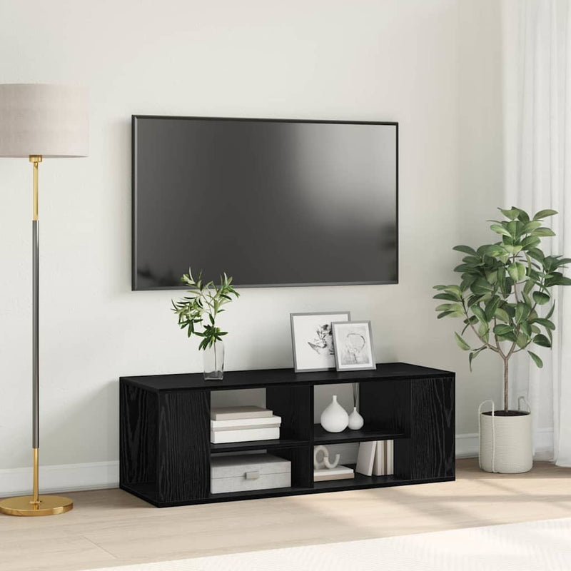 Set comodă TV 102 x 35 x 35 cm Stejar Negru Lemn prelucrat