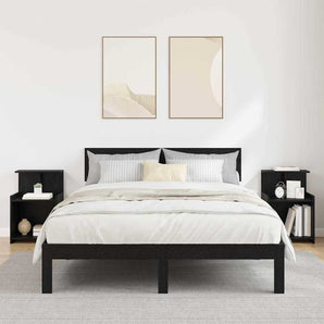 Dulap de noapte 2 buc. Stejar Negru 40 x 35 x 60 cm
