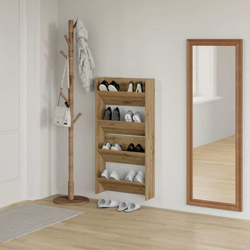 Dulap pentru pantofi 2 buc. 60 x 18 x 60 cm Lemn prelucrat