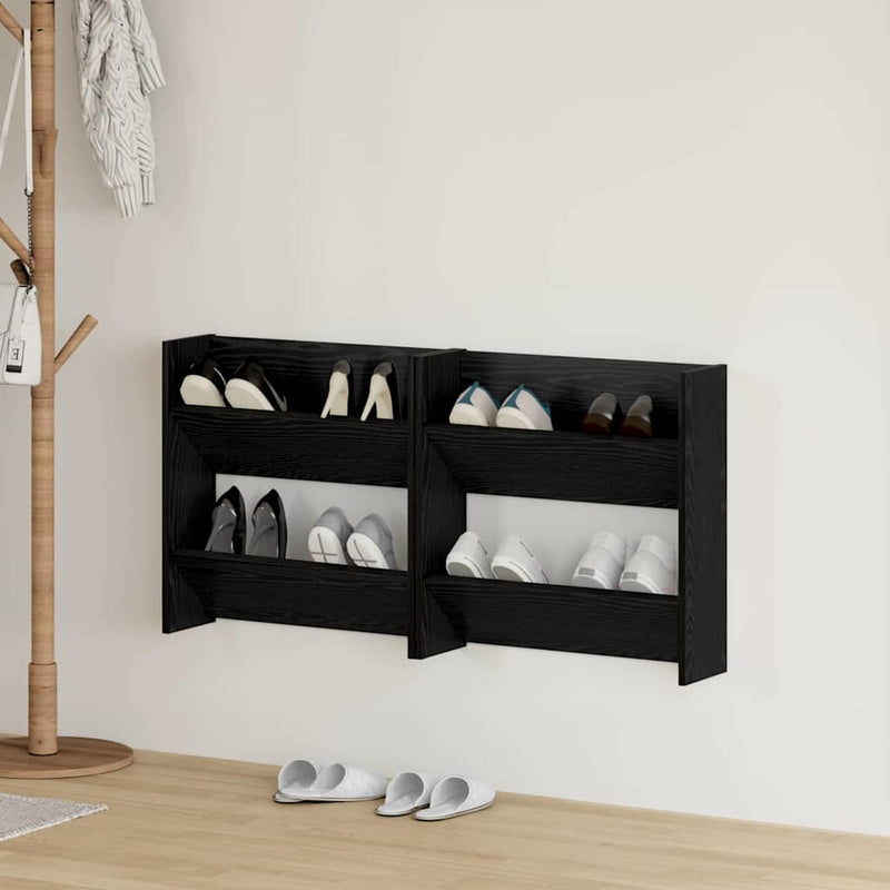 Dulap pentru pantofi 2 buc. 60 x 18 x 60 cm Lemn prelucrat