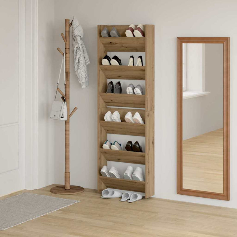 Dulap pentru pantofi 2 buc. 60 x 18 x 90 cm Lemn prelucrat