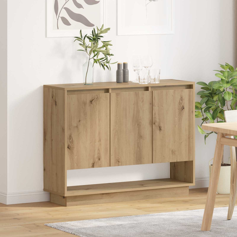 Bufet Stejar Artizanal 97 x 29 x 75 cm Lemn prelucrat