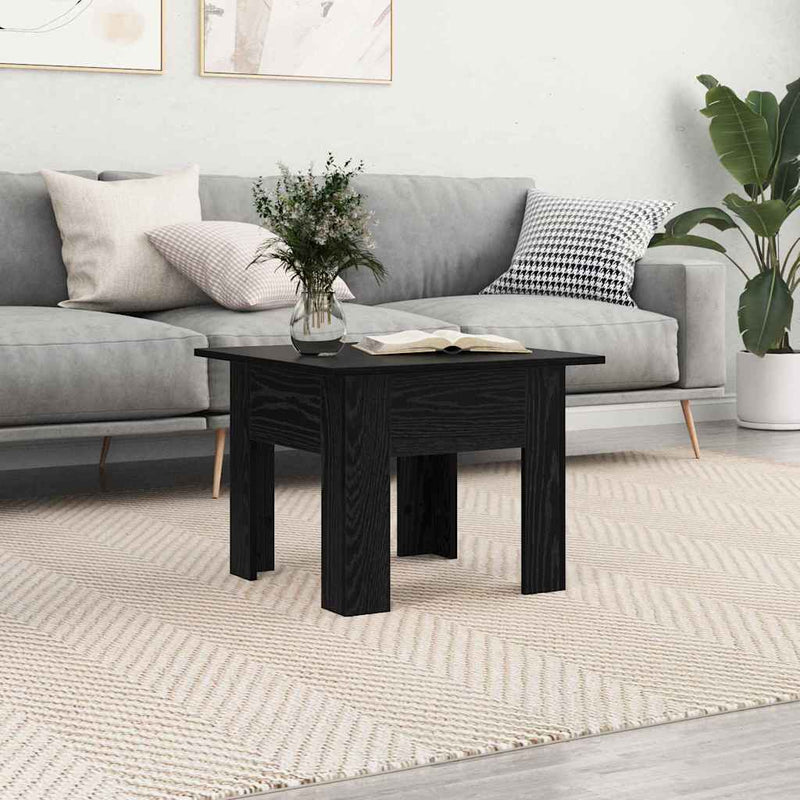 Masă de cafea Stejar Negru 55 x 55 x 42 cm Lemn prelucrat