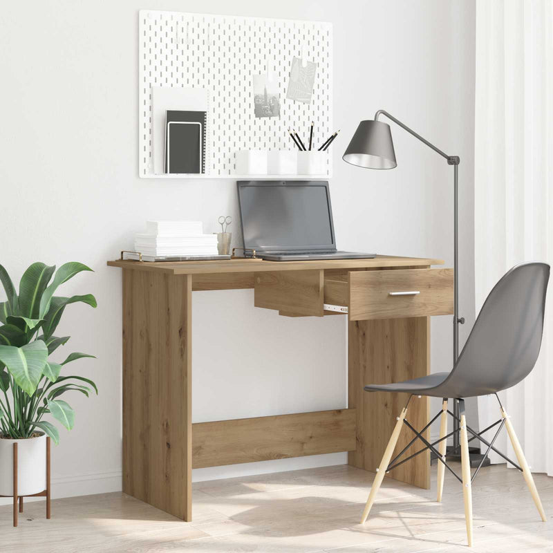 Birou Stejar Artizanal 100 x 50 x 76 cm Lemn prelucrat
