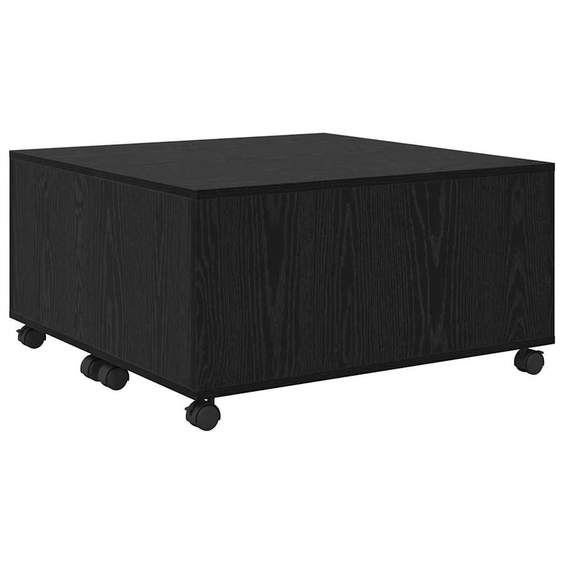 Masă de cafea Stejar Negru 75 x 75 x 38 cm Lemn prelucrat