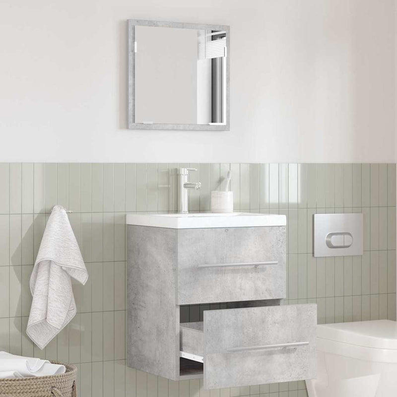 Set de mobilier pentru baie cu sertar Gri 41 x 38,5 x 48 cm