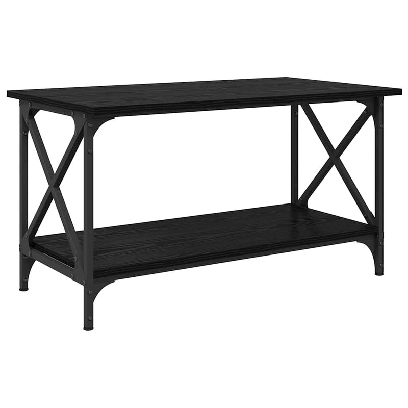 Masă de cafea Stejar negru 80 x 45 x 45.5 cm Lemn prelucrat
