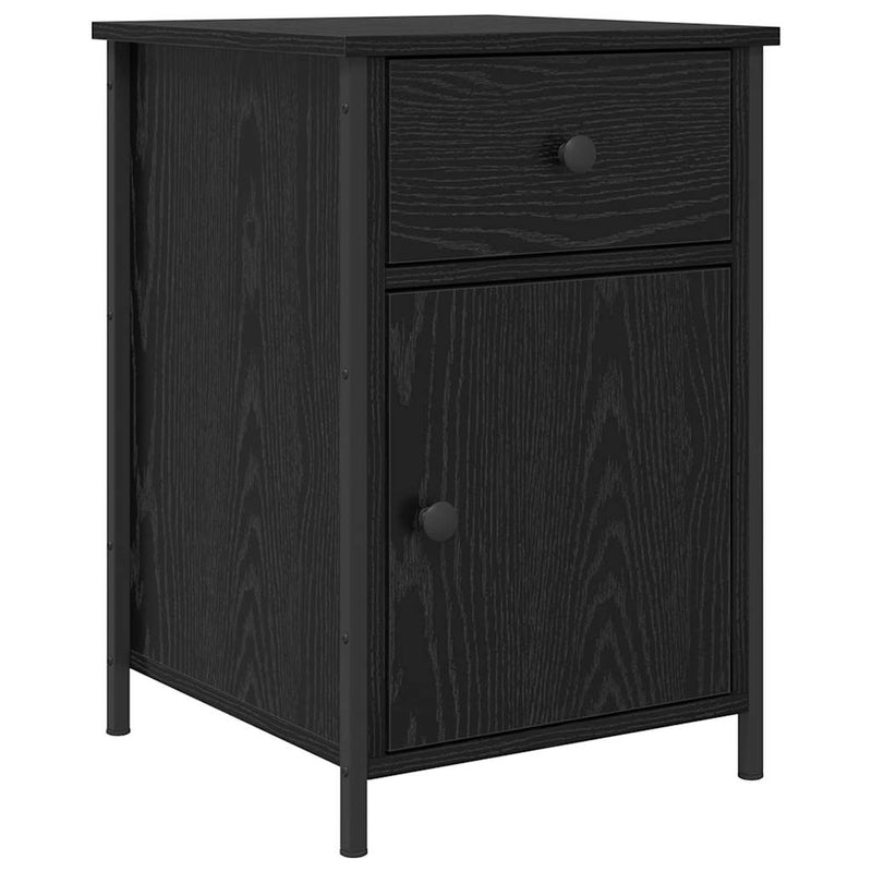 Dulap de noapte 2 buc. Stejar Negru 40 x 42 x 60 cm
