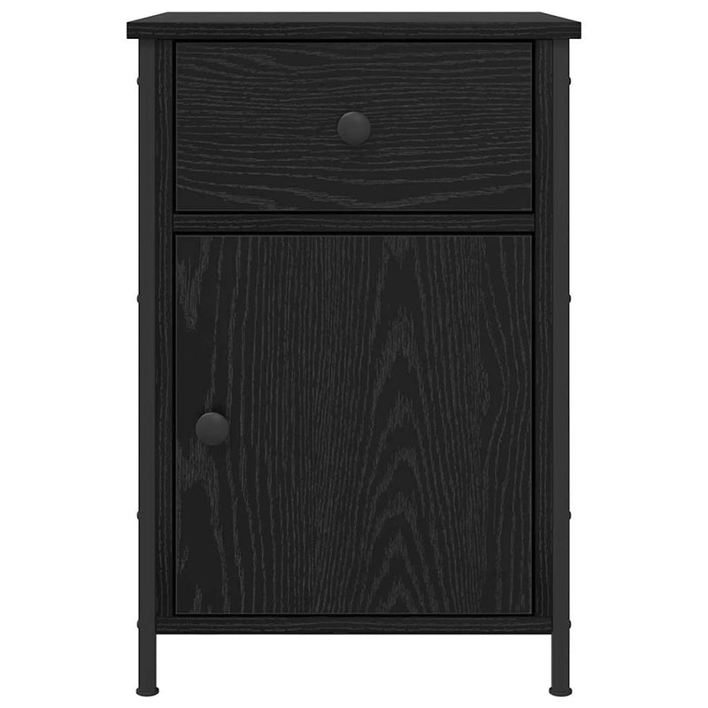 Dulap de noapte 2 buc. Stejar Negru 40 x 42 x 60 cm