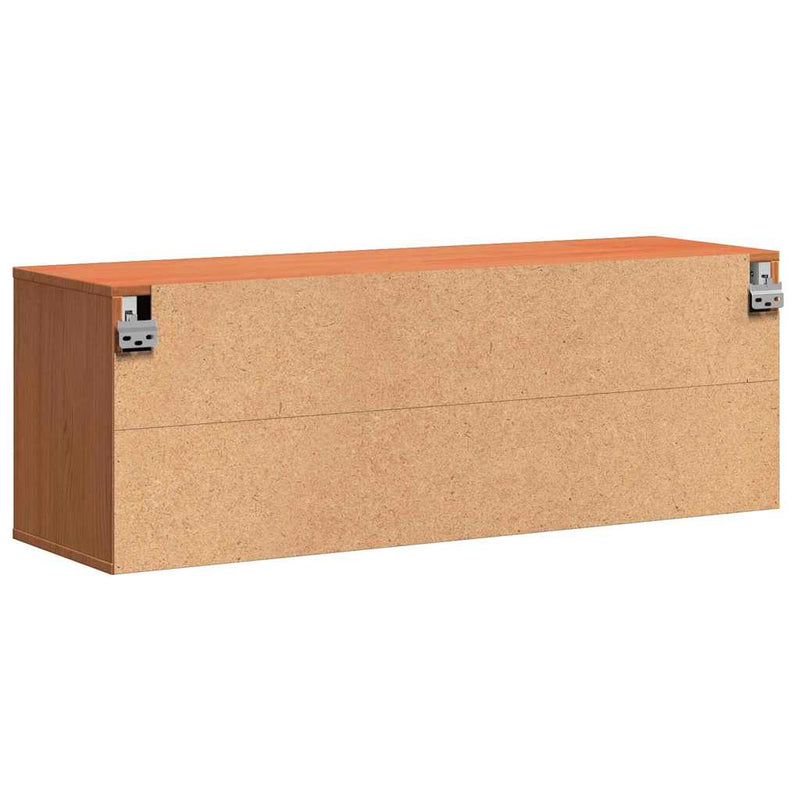 Dulap de perete cu raft cu ușă Maroniu cerat 100 x 30 x 35 cm