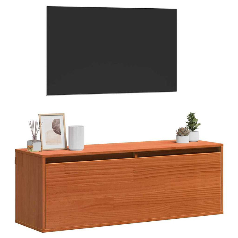 Dulap de perete cu raft cu ușă Maroniu cerat 100 x 30 x 35 cm