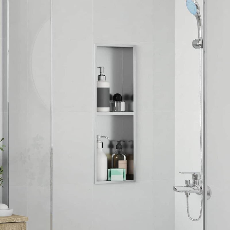 Nisă de Duș Argintiu 60 x 20 x 9,5 cm Oţel inoxidabil